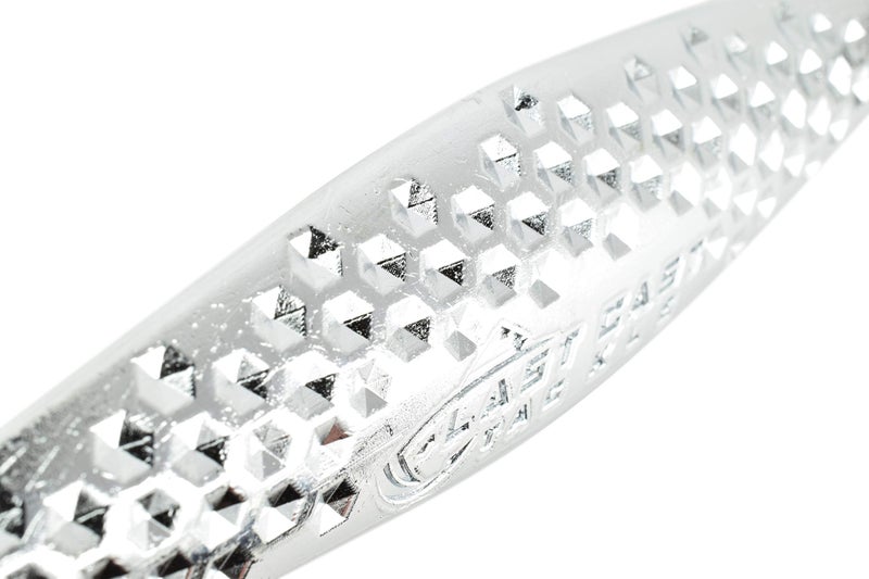 LAST CAST TACKLE 2-8oz Chrome Hammered Hex Diamond Jig - 2 Pack - 3 Sizes to Choose from (4oz) - Image 2